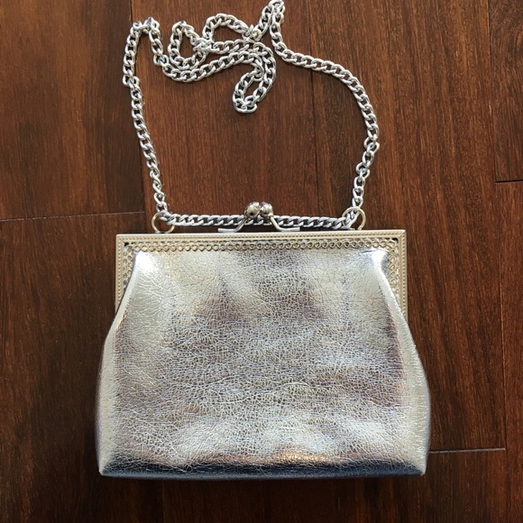 Vintage Handbags - Vintage GOLDCO Silver Evening Purse Bag Mini